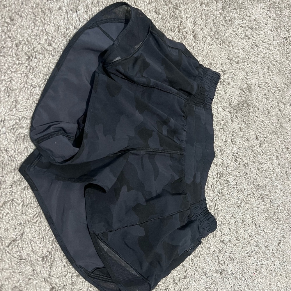 lululemon athletica Black Camo Athletic Shorts